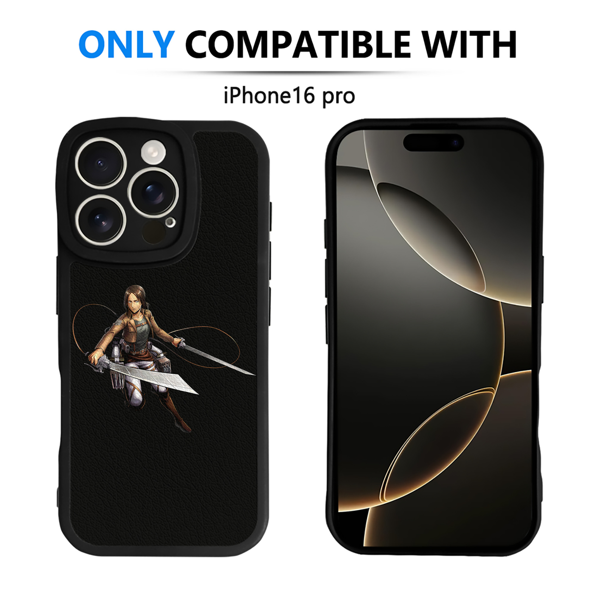 （画像用） 進撃の巨人 Attack on Titan 【iPhone 16シリーズ対応】シリコンスマホケース（レザー調） 材質：シリコン